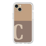 スリムプロテクションプレミアムケース［ オリジナル - initial two tone - C brown ］