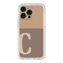 スリムプロテクションプレミアムケース［ オリジナル - initial two tone - C brown ］