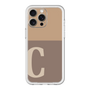 スリムプロテクションプレミアムケース［ オリジナル - initial two tone - C brown ］