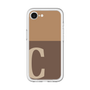 スリムプロテクションプレミアムケース［ オリジナル - initial two tone - C brown ］