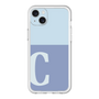 スリムプロテクションプレミアムケース［ オリジナル - initial two tone - C blue ］
