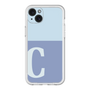 スリムプロテクションプレミアムケース［ オリジナル - initial two tone - C blue ］