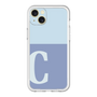 スリムプロテクションプレミアムケース［ オリジナル - initial two tone - C blue ］