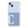 スリムプロテクションプレミアムケース［ オリジナル - initial two tone - C blue ］
