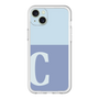 スリムプロテクションプレミアムケース［ オリジナル - initial two tone - C blue ］