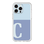 スリムプロテクションプレミアムケース［ オリジナル - initial two tone - C blue ］