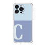 スリムプロテクションプレミアムケース［ オリジナル - initial two tone - C blue ］