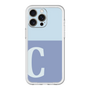 スリムプロテクションプレミアムケース［ オリジナル - initial two tone - C blue ］