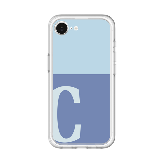 スリムプロテクションプレミアムケース［ オリジナル - initial two tone - C blue ］
