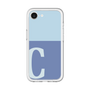スリムプロテクションプレミアムケース［ オリジナル - initial two tone - C blue ］