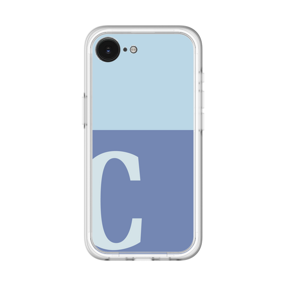 スリムプロテクションプレミアムケース［ オリジナル - initial two tone - C blue ］