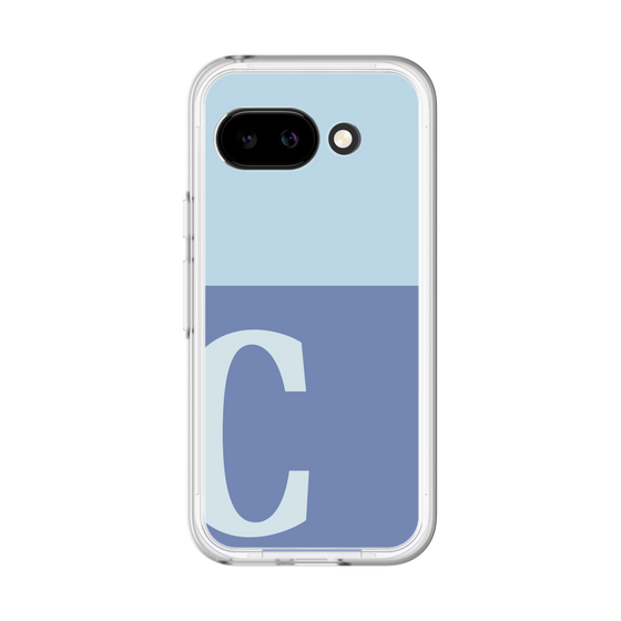 スリムプロテクションプレミアムケース［ オリジナル - initial two tone - C blue ］