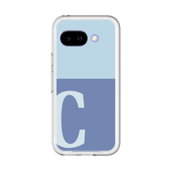 スリムプロテクションプレミアムケース［ オリジナル - initial two tone - C blue ］