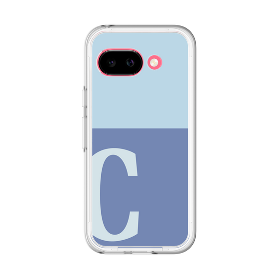 スリムプロテクションプレミアムケース［ オリジナル - initial two tone - C blue ］
