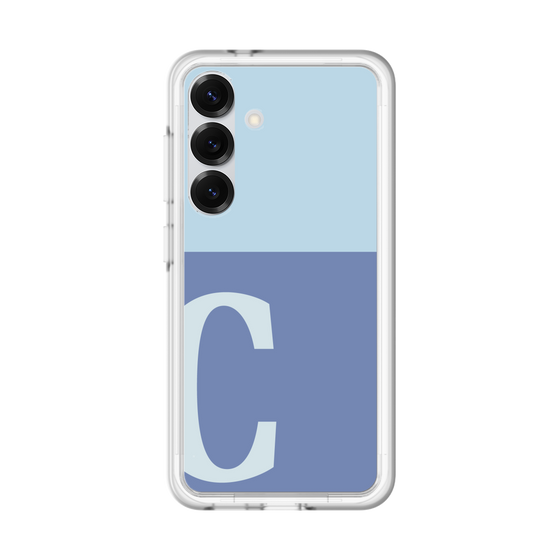 スリムプロテクションプレミアムケース［ オリジナル - initial two tone - C blue ］