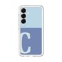 スリムプロテクションプレミアムケース［ オリジナル - initial two tone - C blue ］