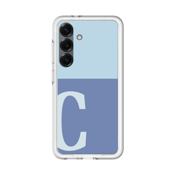 スリムプロテクションプレミアムケース［ オリジナル - initial two tone - C blue ］