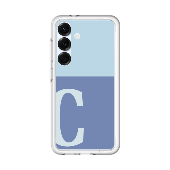 スリムプロテクションプレミアムケース［ オリジナル - initial two tone - C blue ］