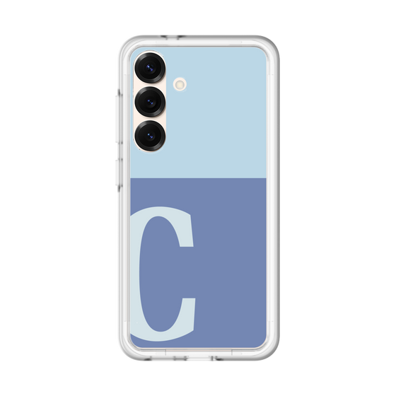 スリムプロテクションプレミアムケース［ オリジナル - initial two tone - C blue ］