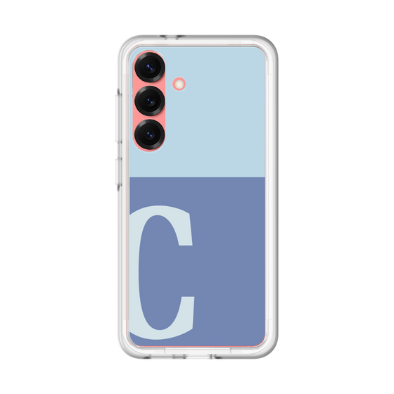 スリムプロテクションプレミアムケース［ オリジナル - initial two tone - C blue ］