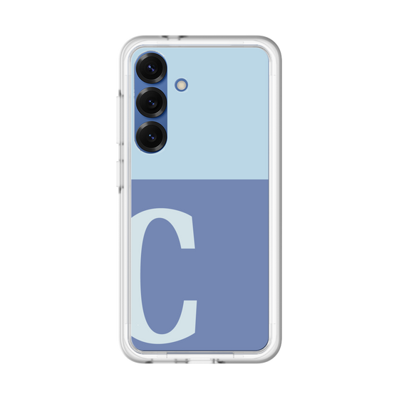 スリムプロテクションプレミアムケース［ オリジナル - initial two tone - C blue ］