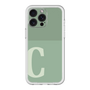 スリムプロテクションプレミアムケース［ オリジナル - initial two tone - C green ］