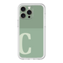 スリムプロテクションプレミアムケース［ オリジナル - initial two tone - C green ］