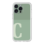 スリムプロテクションプレミアムケース［ オリジナル - initial two tone - C green ］