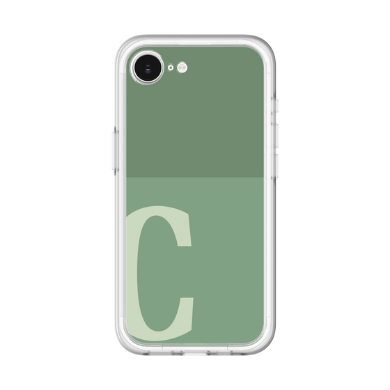 スリムプロテクションプレミアムケース［ オリジナル - initial two tone - C green ］