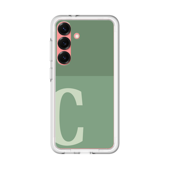 スリムプロテクションプレミアムケース［ オリジナル - initial two tone - C green ］