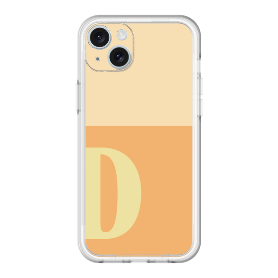 スリムプロテクションプレミアムケース［ オリジナル - initial two tone - D orange ］