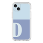 スリムプロテクションプレミアムケース［ オリジナル - initial two tone - D blue ］