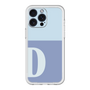 スリムプロテクションプレミアムケース［ オリジナル - initial two tone - D blue ］
