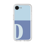 スリムプロテクションプレミアムケース［ オリジナル - initial two tone - D blue ］