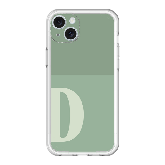 スリムプロテクションプレミアムケース［ オリジナル - initial two tone - D green ］