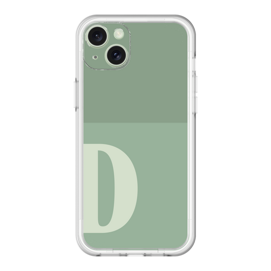 スリムプロテクションプレミアムケース［ オリジナル - initial two tone - D green ］
