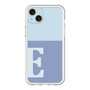 スリムプロテクションプレミアムケース［ オリジナル - initial two tone - E blue ］