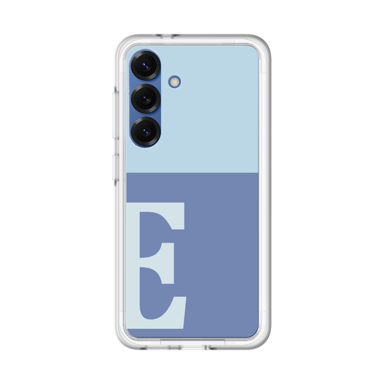 スリムプロテクションプレミアムケース［ オリジナル - initial two tone - E blue ］
