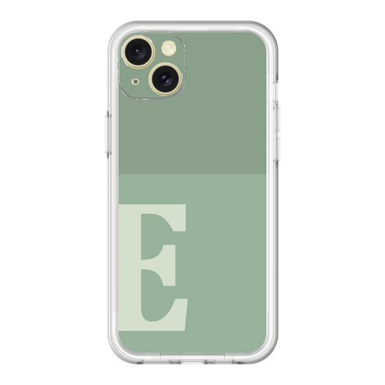 スリムプロテクションプレミアムケース［ オリジナル - initial two tone - E green ］