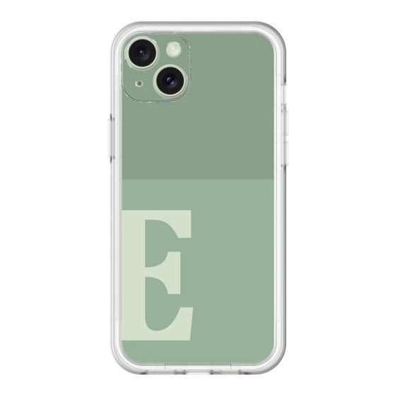 スリムプロテクションプレミアムケース［ オリジナル - initial two tone - E green ］