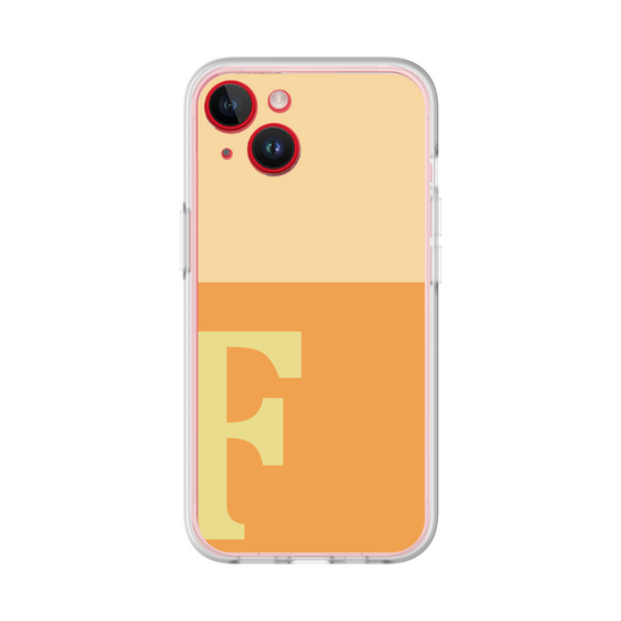 スリムプロテクションプレミアムケース［ オリジナル - initial two tone - F orange ］