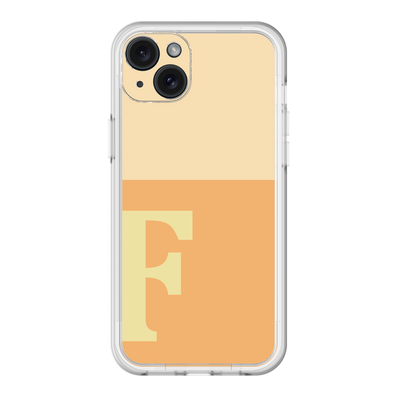 スリムプロテクションプレミアムケース［ オリジナル - initial two tone - F orange ］