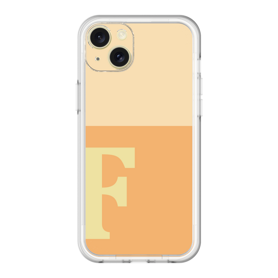 スリムプロテクションプレミアムケース［ オリジナル - initial two tone - F orange ］