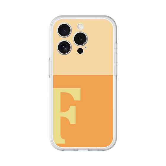 スリムプロテクションプレミアムケース［ オリジナル - initial two tone - F orange ］