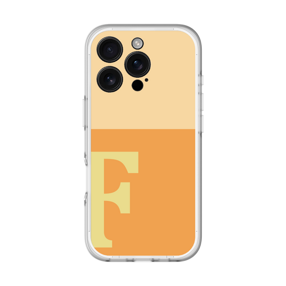 スリムプロテクションプレミアムケース［ オリジナル - initial two tone - F orange ］