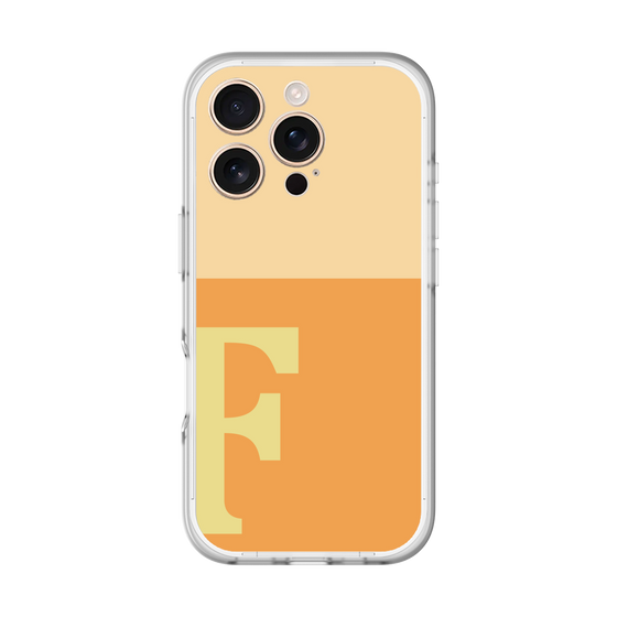 スリムプロテクションプレミアムケース［ オリジナル - initial two tone - F orange ］