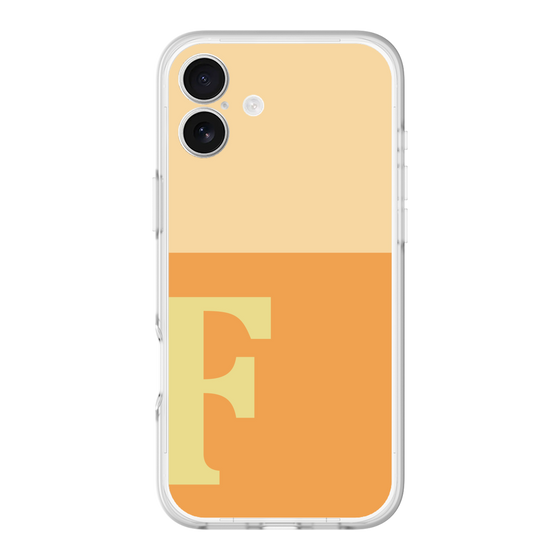 スリムプロテクションプレミアムケース［ オリジナル - initial two tone - F orange ］