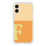 スリムプロテクションプレミアムケース［ オリジナル - initial two tone - F orange ］