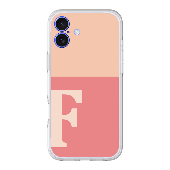 スリムプロテクションプレミアムケース［ オリジナル - initial two tone - F pink ］