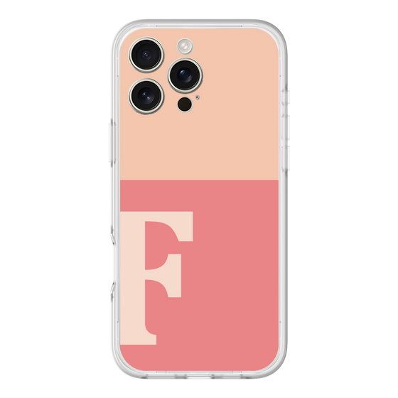 スリムプロテクションプレミアムケース［ オリジナル - initial two tone - F pink ］